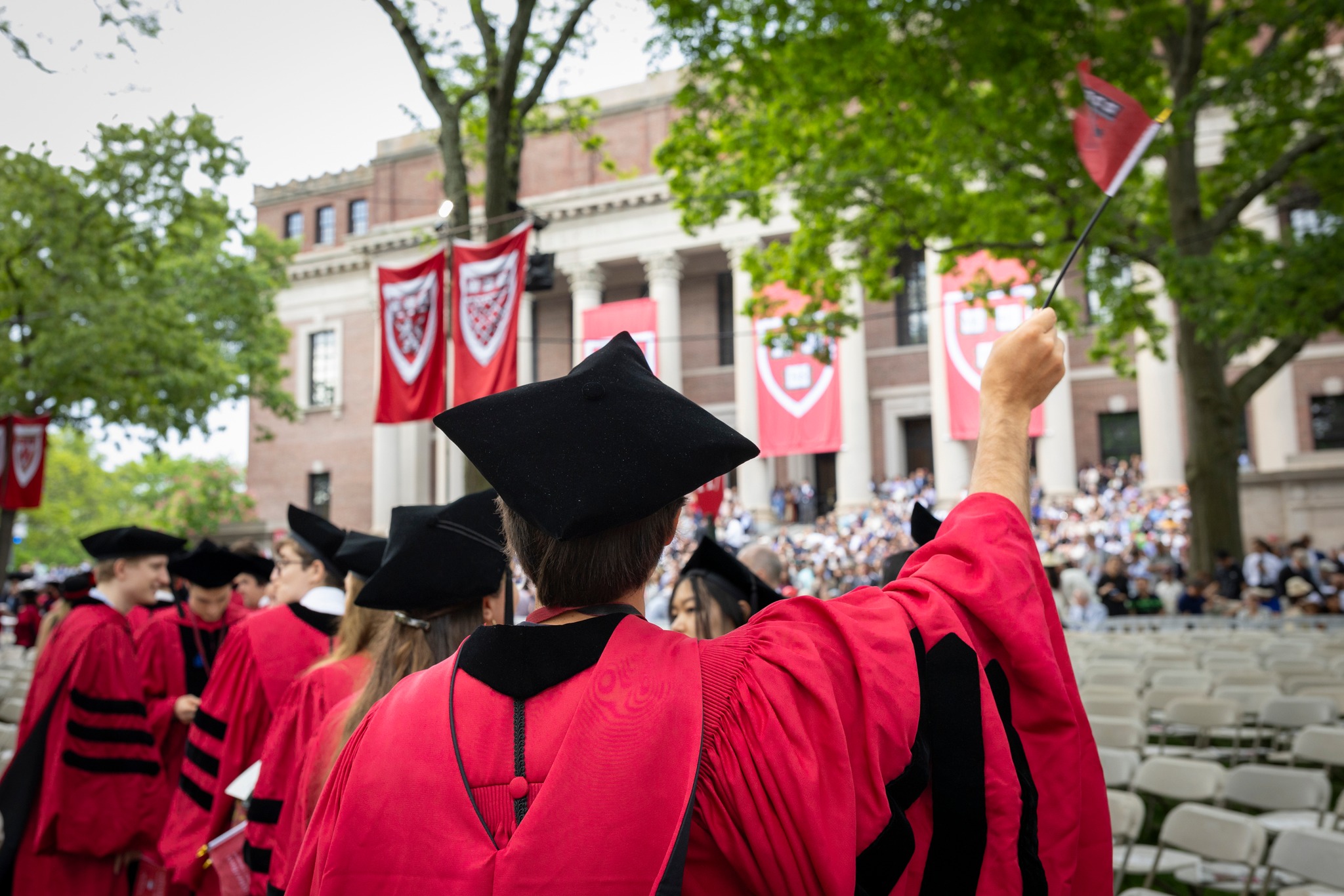 哈佛大學今年畢業典禮。（圖／翻攝自FB@Harvard University.）